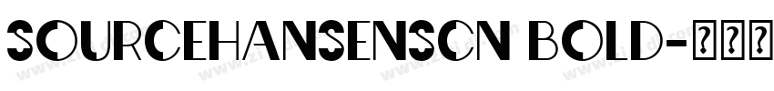 SOURCEHANSENSCN BOLD字体转换